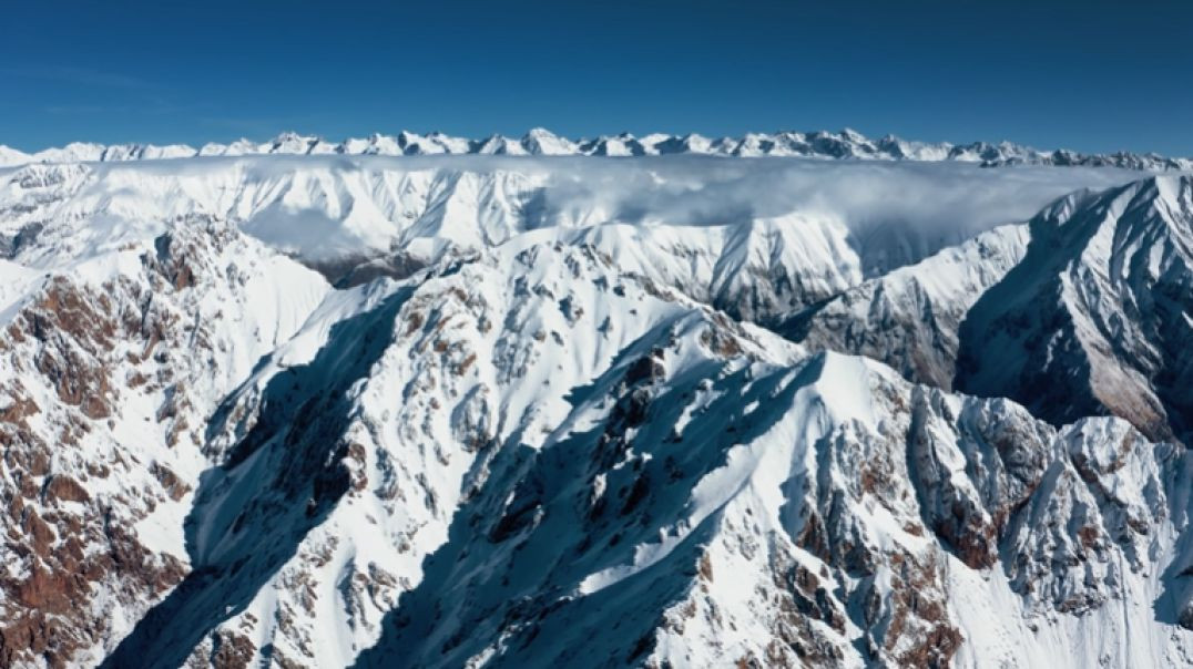 Mountain Ridge Snow Glacier